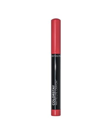 REVLON ColorStay Matte Lite Crayon Lipstick with Built-in Sharpener  Smudgeproof  Water-Resistant Non-Drying Lipcolor 008 She's Fly 1 Count (Pack of 1)