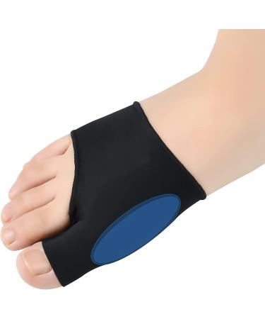Bunion Corrector 2Pcs Set for Women and Men - Orthopedic Bunion Splint with Toe Separators, Big Toe Straightener for Pain Relief, Day Night Support - Black - Buy Online on GoSupps.com