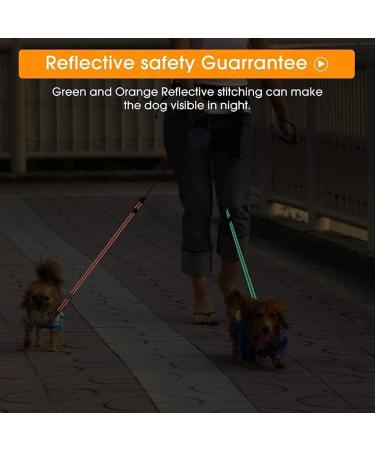 10FT Double Headed Retractable Dog Lead with Flashlight | Heavy Duty Reflective Pet Leash for Small Dogs/Cats | Tangle-Free, Blue - Buy Online on GoSupps.com