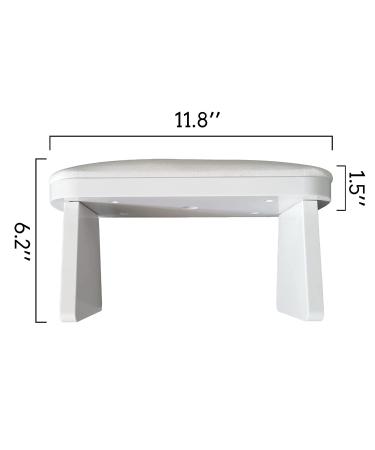 CHAOEEMY Manicure Armrest - PU Leather Hand Pillow for Nail Desk & Salon Table (White) - Buy Online on GoSupps.com