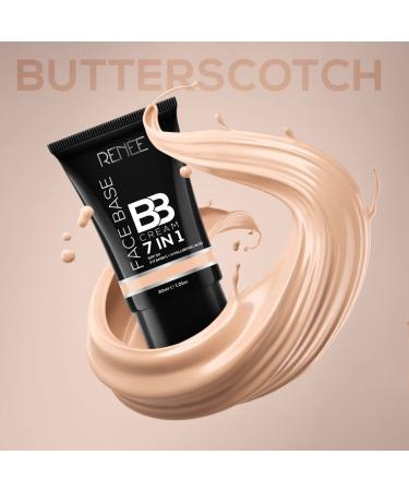 RE_NEE 7 in 1 Face Base BB Cream with SPF 30 PA+++ - Butterscotch 30ml | Hydrating Hyaluronic Acid & Vitamin C Formula for Nourished Smooth Skin | International Shipping Available - Buy Online on GoSupps.com