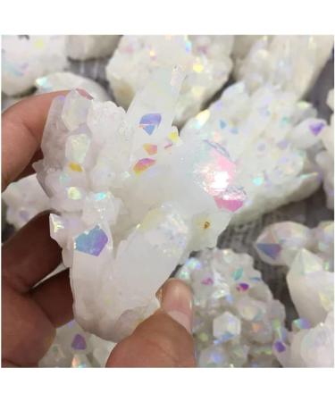 Stone Crafts Colorful electroplated Crystal Gemstone Cluster Flower Reiki Aura Coated Stone Stone Crystal Reiki - Buy Online on GoSupps.com