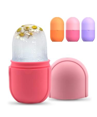 Mini Beauty Ice Face, Face Ice Roller, Reusable Ice Face Roller, Face Ice Holder Ice Roller for Face and Eye (Pink) Mini Ice Roller Pink