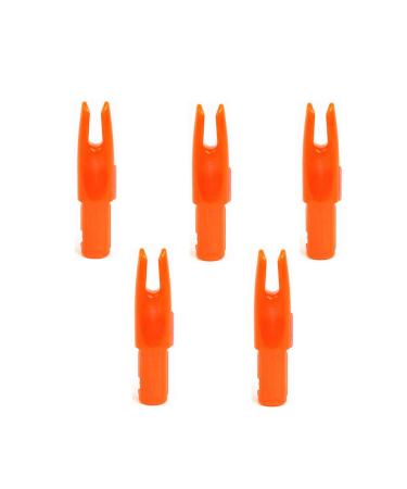 Zhan Yi Arrow Nocks 0.246 inch Inside Diameter Inserts 6.20mm 60 Pack for Archery Standard Size(0.244" to 0.246") Arrows Clear Orange