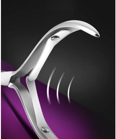 Buy Angelkiss MJQ WXL-05 Nail Skin Pliers & Cuticle Scissors - Professional Stainless Steel Nail Clipper for Fingernails & Toenails - Double Spring Design - Silver - Buy Online on GoSupps.com