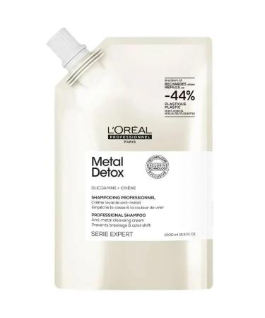 L'OR AL Metal Detox Shampooing Recharge pour cheveux color s endommag s et claircis 1000 ml