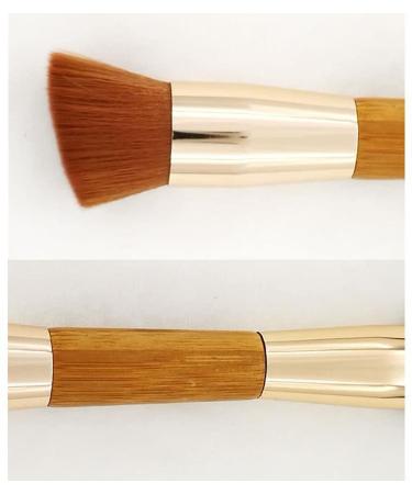 Uleade Dual Ended Makeup Brushes - Blush, Powder, Liquid Foundation Blending Tool in Gold - Buy Online on GoSupps.com