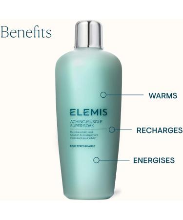 Elemis Muscles Endoloris Super Trempage Bain de Bain Musclease R chauffe Recharge Dynamise Parfait Pour la Relaxation et la R cup ration Musculaire Gel de R cup ration Post-entra nement 400ml - Buy Online on GoSupps.com