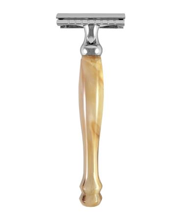 Hans Baier Exclusive safety razor plastic imitation horn