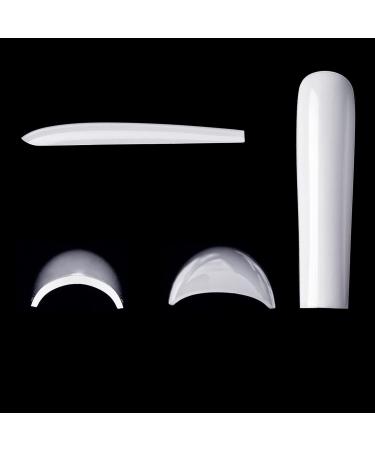 SCASTOE 504Pcs Full Cover Square Press on Nails - Long French False Nail Tips in 12 Sizes for Acrylic & Coffin Styles - Buy Online on GoSupps.com
