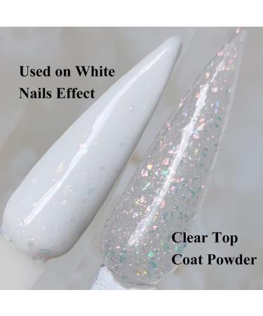 Dip Powder with Color Shift Chameleon Opal Foils & Holographic Glitter 1oz - Perfect Top Coat for Salon Quality Black Nail Art - Buy Online on GoSupps.com