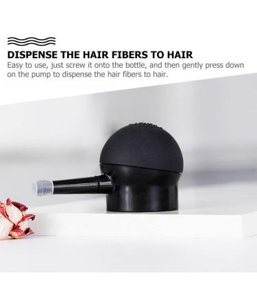 FOYTOKI 1pc Silicone Nozzle Hair Solution Loose Powder Spray Fiber Tools Hair Dye Tools Black - Buy Online on GoSupps.com