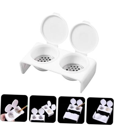 Housoutil with cover Pen wash cup monomer dish with lid Stainless steel wash pen bracket nail tool dapping dish for nails dappen dish for nails various liquid manicure - Buy Online on GoSupps.com