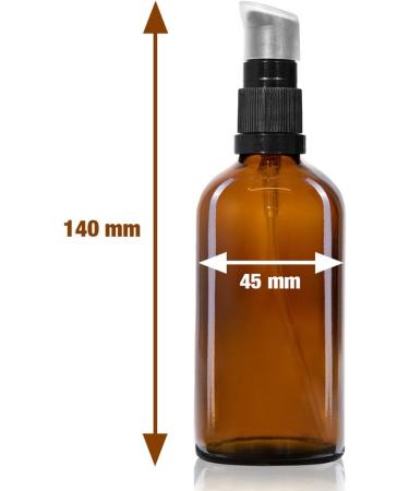 OPUTEC 68 x 100ml Travel Pump Bottles - Mini Cream Lotion Dispenser for Easy Filling | Large Pack of Durable Brown Pumps - Buy Online on GoSupps.com