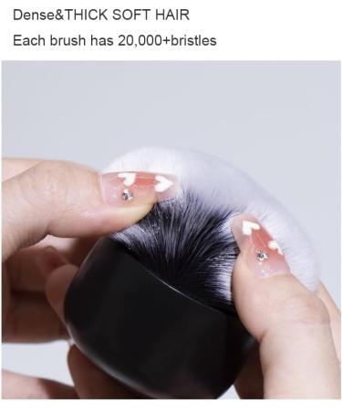 COSHINE Oval Ultra-Soft Compact Kabuki Brush-Perfect for Face&Body Powder Application with Dense Bristles - Buy Online on GoSupps.com