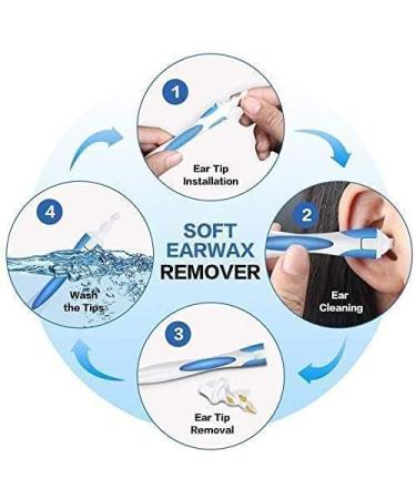 Ear Wax Removal Kit with 16 Replacement Soft Heads Q Grip Soft Washable Heads for Adults and Kids - Buy Online on GoSupps.com