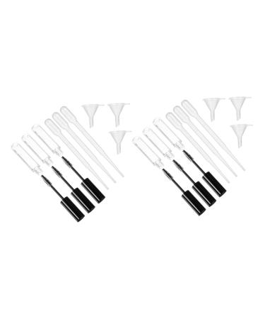 SOESFOUFU 1 Set Mascara Tube Wine Lip Clear Mascara Lash Wand Containers Empty Tube Bottle Abs