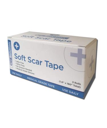 Soft Silicone Scar Tape | Reduce Scars from Injuries, Burns, Surgery | C-Sections | 1.6in x 180in | Wear for Days | Micro-Perforated - Buy Online on GoSupps.com
