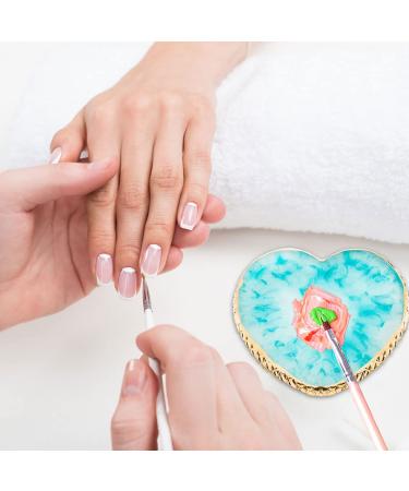 Resin Nail Art Palettes - 2 Pcs Mixing Boards with Gold Edges in Pink and Blue - Buy Online on GoSupps.com