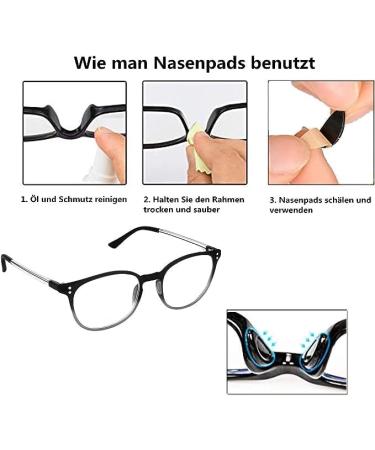 Voarge 24 Pcs Anti-Slip Silicone Glasses Pads - Self-Adhesive D Shape Nose Pads 15mm Oval Non-Glued White - Buy Online on GoSupps.com