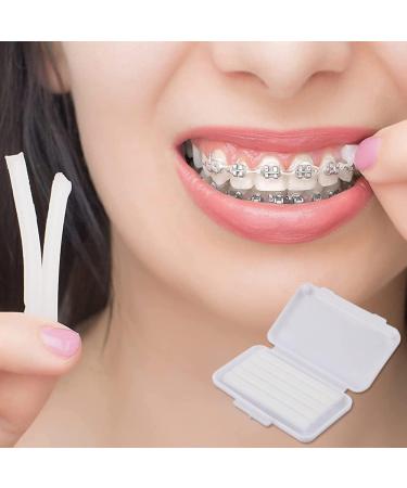 Braces Wax - Orthodontic Wax for Pain Relief | 25 Strips | 5-Pack Dental Wax for Braces - Buy Online on GoSupps.com