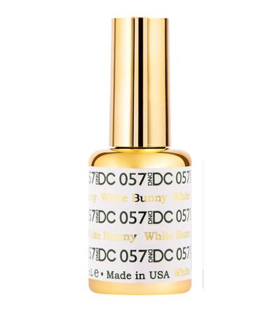 DND DC 057 WHITE BUNNY - GEL NAIL POLISH - GEL BOTTLE ONLY