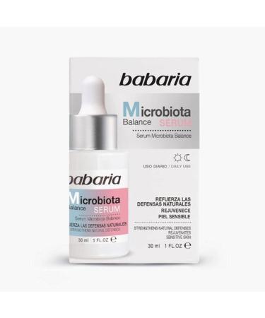 Babaria S rum Microbiota Balance Strengthens the Skin Defense AntiAge Effect Reduces Acne Recommended for Sensitive Skin 100 Vegan 30ml