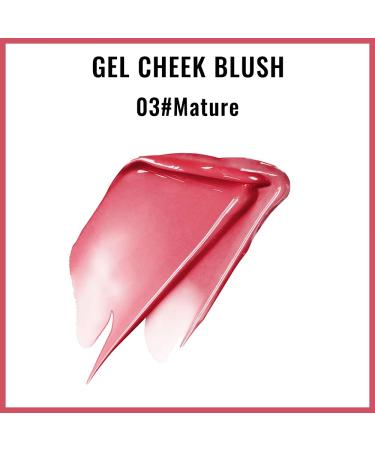 Erinde Gel Cream Blush Makeup 03#Mature - Dewy Finish, Lightweight & Breathable Water-Based Liquid Blush for Summer Refreshing Makeup - Buy Online on GoSupps.com