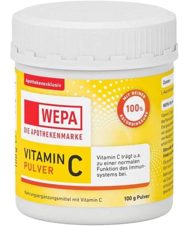 Wepa Vitamin C Powder 100g - Premium Quality Convenient & Effective Supplement for Immune Support - Shop Internationally - Buy Online on GoSupps.com