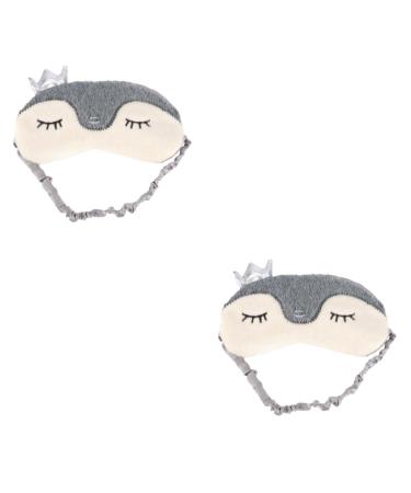 Mobestech 2 Pcs Cartoon Blindfold Sleeping Eye Patch Animal Eye Patch Lovely Blinder Eye Mask Sleep Blindfold Sleeping Eye Shade Sleep Eye Patch Eye Shade for Sleeping Christmas Bunny Satin