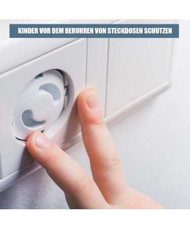 Child Safety Socket Covers - 12 Pack with Rotary Mechanism | Sockets Child Locking Fuse for Babies & Toddlers Protection - Buy Online on GoSupps.com