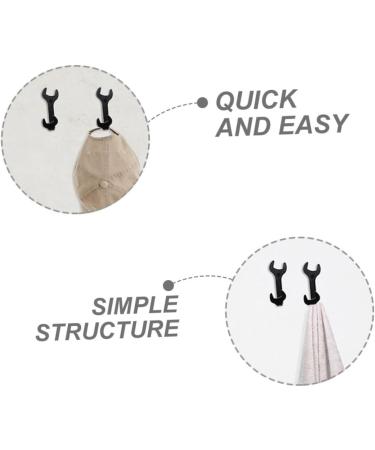 Alipis Iron Wrench Hook Decorative Coat Hooks Kitchen Wall Hooks Hat Hook Door Back Hanger Hanging Decorate - Buy Online on GoSupps.com