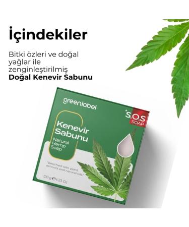 Hemp Soap Natural 120g - Eco-Friendly Nourishing & Moisturizing | Buy Online Internationally - Buy Online on GoSupps.com