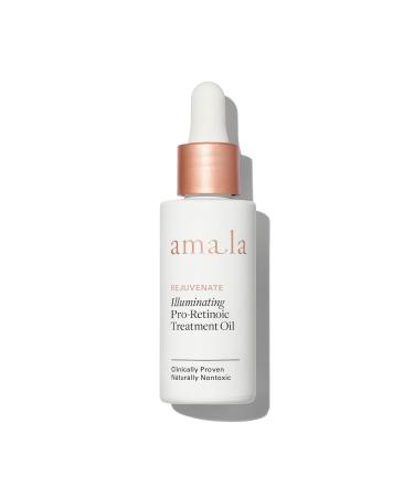 Amala Illuminating Pro-Retinoic Treatment Oil Natural Retinol Alternative with Pic o Preto Extract 23K Gold Cacay Seed Oil. Anti-Wrinkle Oil (30ml) 1 Fl Oz (Pack of 1)