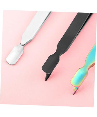FOMIYES 1pc Tweezers Nail Art Clip Nail Pincher Manicure Tool 17*0.9cm Silver - Buy Online on GoSupps.com