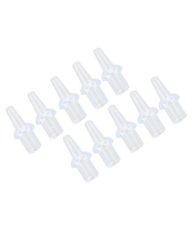 Haofy 10pcs Enema Nozzle Tips Silicone Washable 8mm Inner Diameter Private Douching Soft Enema Replacement Nozzle Tips