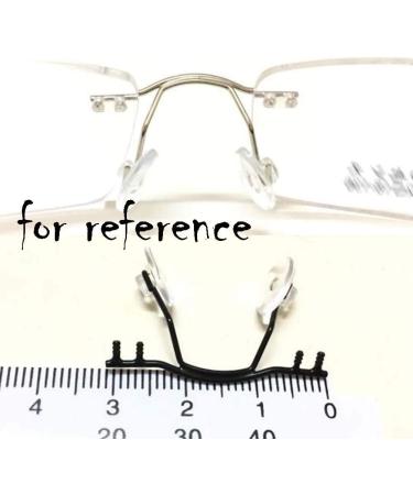 CASOTA Replacement Eyeglass Nose Pad Holder - Metal Nose Bridge for Rimless Glasses - 1 Piece Purple - International Shipping Available - Buy Online on GoSupps.com