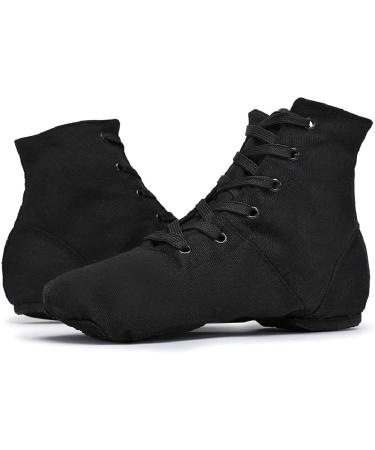 Smithmelody Canvas Jazz Dance Boots Ballet Sneakers - Black | Adult Men Women Kid Sizes - Buy Online on GoSupps.com