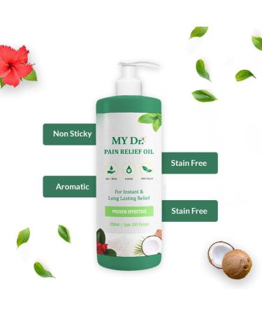 Relieve Joint & Body Pains | Aromatic Non-Sticky Stain-Free Solution (250 ML) - International Shipping - Buy Online on GoSupps.com