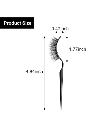 12 Pcs False Eyelashes Display Sticks - 3D Eyelash Extensions Applicator Tool for Easy Try-On & Grafting (Black & Transparent - Buy Online on GoSupps.com