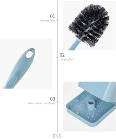 Flexible Toilet Bowl Brush and Holder Premium Quality Toilet Bowl Brush Durable Bristles Toilet Scrub Brush for Bathroom Cleaning Bathroom - Buy Online on GoSupps.com