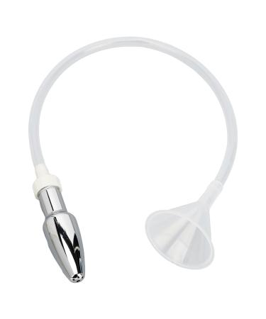 Syrisora Funnel Tube Enema Cleaning Plug Convenient and Safe to Store Enema Anal Cleaning Plug for Home
