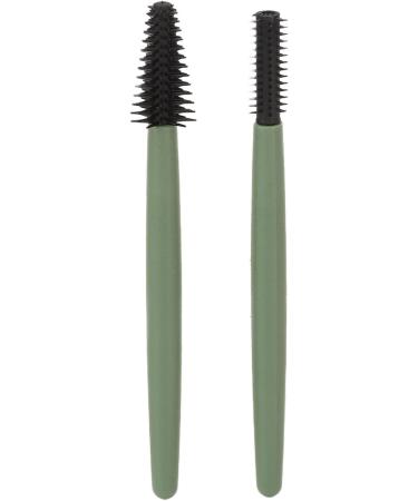 Verdant Touch Makeup Brush Silicone Eyelash Brush Set Portable Mascara Brush Reusable Makeup Brush with Washable Dustproof Box Green - Buy Online on GoSupps.com