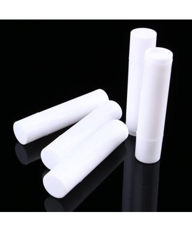 100PCS Empty Lipstick Containers 5ml - White Lip Balm Tubes | Safe Durable PP Material for DIY Cosmetics - Buy Online on GoSupps.com