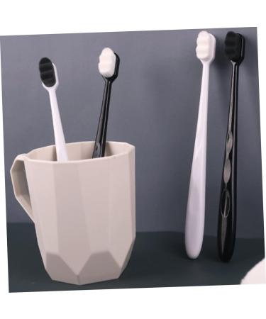 Tovinanna 3-St Oral Tool Coal Toothbrushes - Soft Bristles Dental Floss & Travel-Friendly Black Handle - Excellent Mouth Cleaning Tool for All Ages - Buy Online on GoSupps.com