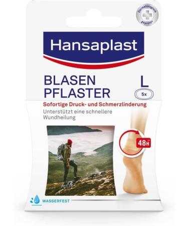 Hansaplast SOS bladder plasters (1 x 5 pieces) transparent plasters for immediate relief from pressure pain bladder plaster for heel and bales 1 5 pieces (2 pack) - Buy Online on GoSupps.com