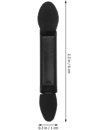 Lurrose Black Eyeshadow Sponge Brushes - 100pcs Double Sided Applicators for Home & Travel - Buy Online on GoSupps.com