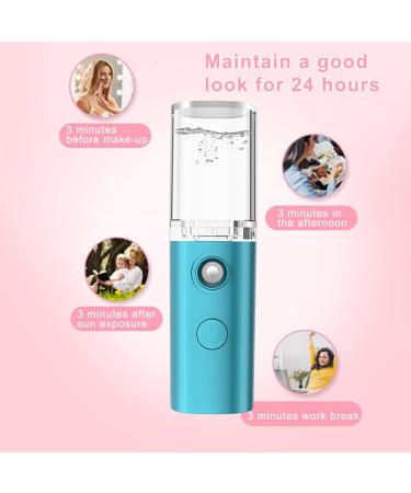 dijiusidy Plastic Facial Sprayer Mini Portable Cold Mist LED USB Charging Face Humidifier Office Hotel Hiking Nebulizer Skin Care - Buy Online on GoSupps.com