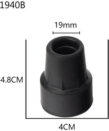 MCAORI Walking Stick Tip Pads End Rubber Caps Walking Cane Replaceable Tip Caps Hiking Stick Protectors Cover for Anti-Skid Tip - Buy Online on GoSupps.com