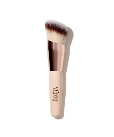 toty - Ilumina Brush - Angled Complexion & Foundation Blending Brush for Flawless Finish & Coverage - Densely Packed Vegan Super-Soft Bristles - For Cream or Liquid Foundation - By Sof a Vergara